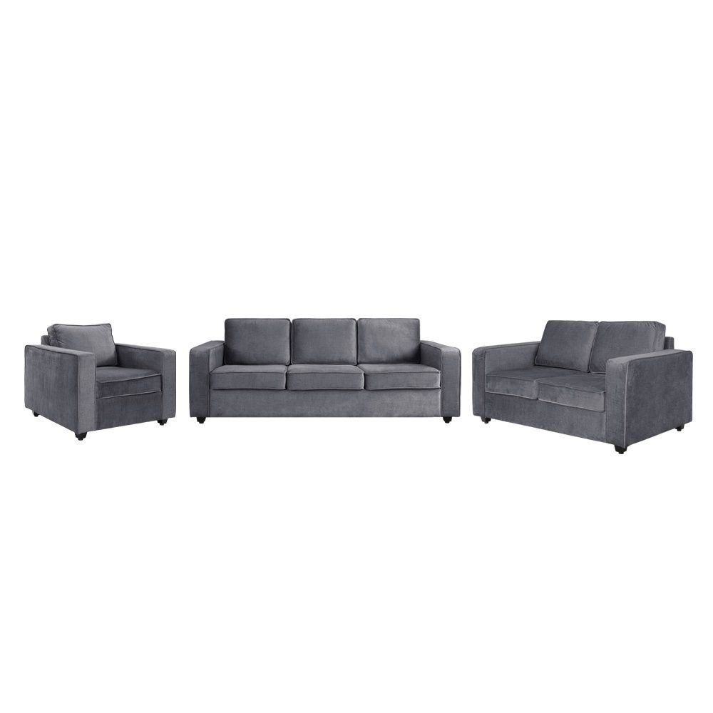 Napper Plus Sofa Set - (3+2+1) Reflection Charcoal Grey